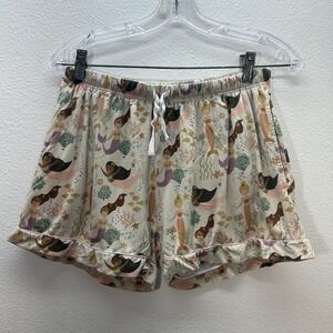 Emerson & Friends Women's Bamboo Pajama Shorts Lounge SZ S Pull On Drawstring